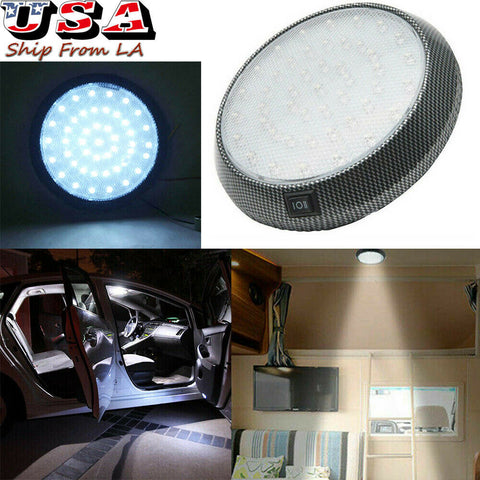 DC 12V White 46-LED Car Truck Interior Indoor Roof Ceiling Round Dome Light