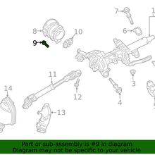 Genuine Toyota Steering Column Control Module Bolt 91511-B0825