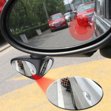 1x 2 in 1 Car Blind Spot Mirror Wide Angle 360 Rotation Adjustable Convex Useful