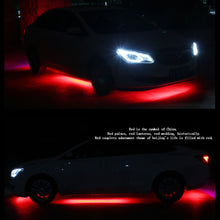 4pcs Music Control RGB LED Under Car Strip Underbody System Glow Neon Light Kit