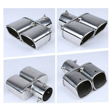 2.5" Car Stainless Steel Chorme Straight Exhaust Dual Pipe Tip Muffler Covers