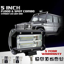 2pcs 72W LED Work Light Bar Flood Driving Lamp For Jeep SUV Truck Boat Offroad