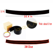 Car Rear Bumper Guard Trunk Edge Rubber Protector Trim Cover Moulding Trim