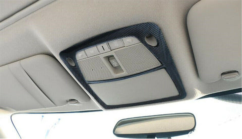 Carbon Fiber Look Reading Lights Frame Trim For Nissan X-Trail Rogue 2014 - 2020