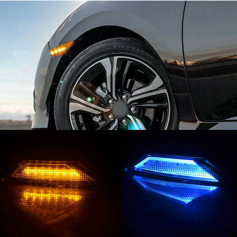 For Honda Civic 10th Gen 2016-2020 LED Side Marker Light Turn Signal Lamp Smoke
