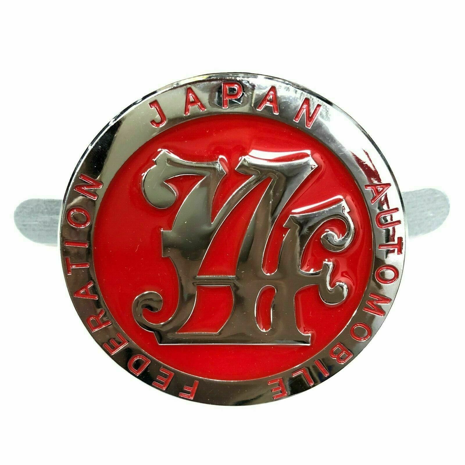 Japan Automobile Federation JDM JAF METAL Emblem Badge For All Cars Front Grille