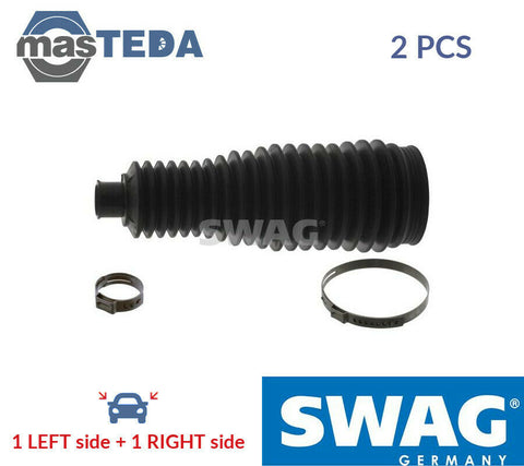 2x SWAG DRIVER SIDE BELLOWS STEERING RACK BOOT PAIR SET 30 94 5481 G NEW