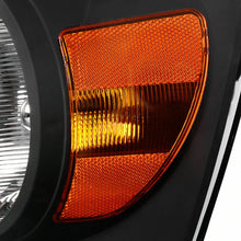 for 2006-2008 Dodge Ram 1500 2500 3500 Black Amber Headlights Headlamps Assembly