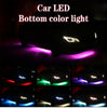 4pcs Music Control RGB LED Under Car Strip Underbody System Glow Neon Light Kit