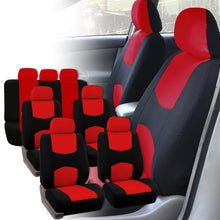 Seat Covers for 3Row 7 Seaters SUV Van Universal Fitment Red Black