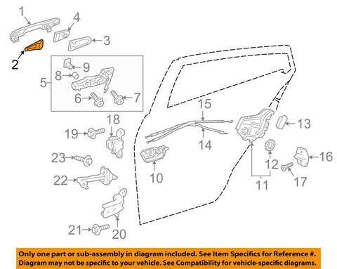 TOYOTA OEM 16-18 Prius Front Door-Handle, Outside Gasket 6924106080