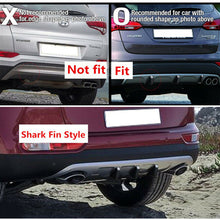 4Pcs SUV Car Rear Bumper Shark Fin Diffuser Lip Screw-on Scratch Guard Red ABS