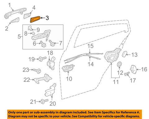 TOYOTA OEM 16-18 Prius Front Door-Handle, Outside Gasket 6924206080