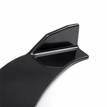 3x Car 3D Front Bumper Lip Modified Body Splitter Diffuser Gloss Black US Stock