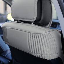 Leatherette Seat Cushion Cover Front Bucket For Auto Car SUV Van Solid Gray