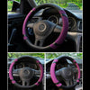 15'' 37-38cm Auto Car Steering Wheel Cover Breathable Anti-Skid Soft Grip Purple