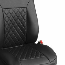 FH Group Deluxe Faux Leather Diamond Pattern Car Seat Cushions – Front