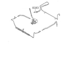 Mazda MPV Pressure Side Power Steering Hose 4WD 1989 To 1998