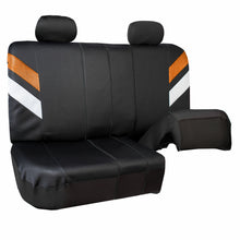 Car Seat Covers Neoprene Waterproof for Auto Car SUV Van Full Set Orange