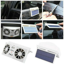 Car Window Cooler Air Ventilator Cool Fan Radiator Solar Powered Conditioner Fan