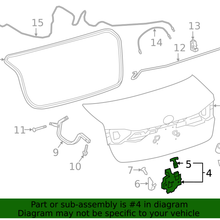 Genuine Toyota Lock Assembly 64600-12090