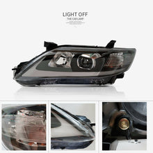 2010-2011 TOYOTA CAMRY HEADLIGHTS BLACK HOUSING LED DRL HEAD LAMP CUSTOM