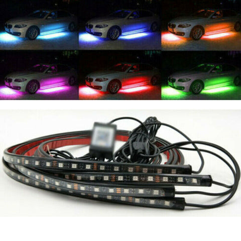 8 Color Underbody Under Glow Neon LED Lights 36