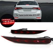 2X LED Rear Lamp Bumper Reflector Brake Light For Toyota Corolla Sedan 2019 2020