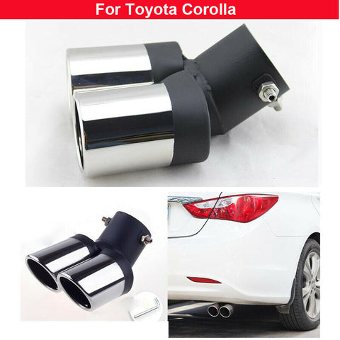 1pcs Stainless Dual Outlets Exhaust Muffler For Toyota Corolla 2014-2020