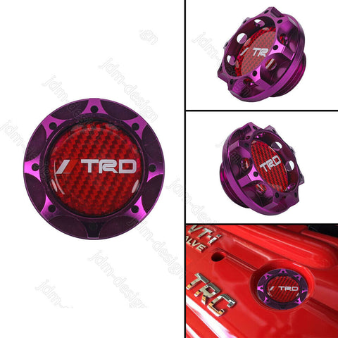 TRD Racing Purple Engine Oil Filler Cap Oil Tank Cover Aluminium For TOYOTA