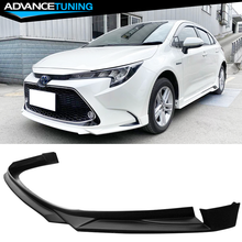 Fits 20-21 Toyota Corolla LE Front Bumper Lip Matte Black - PP Polypropylene