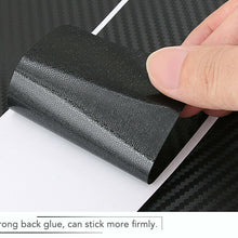 Parts Accessories 3D Carbon Fiber Car Door Sill Stickers Twill Weave Black Film