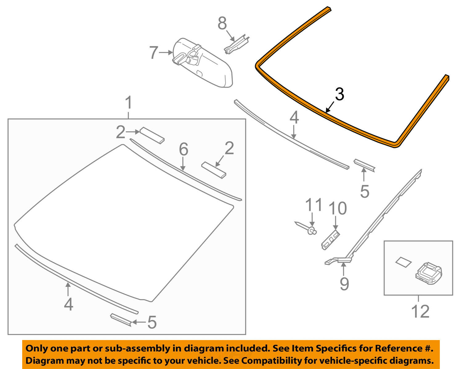 TOYOTA OEM Windshield-Dam 5611764010