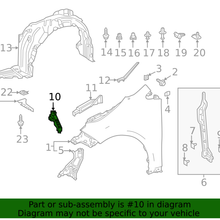 Genuine Toyota Air Guide 53154-02090