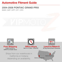 2004-2008 Pontiac Grand Prix [Sinister Black] Factory Style Headlights GXP GTP