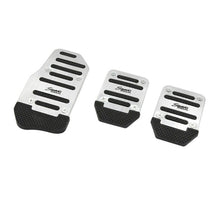 Silver Universal Racing Sports Non-Slip Automatic Car Gas/Brake Pedal Pads Cover