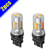 2Pcs 12V 3157 5730 20-LED Switchback Dual Color White Amber Trailer Light Bulbs