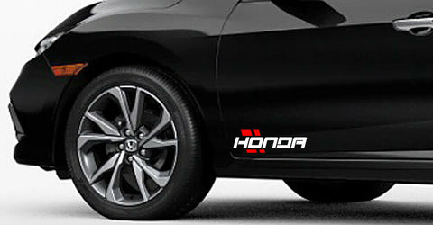 (X2)HONDA Decal Emblem HASH Marks Sports Mind Sticker Racing Stripe Performance