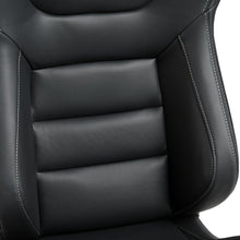 Universal PU Leather Racing Sport Seat Reclinable Seats W/ 2 Sliders US Stock