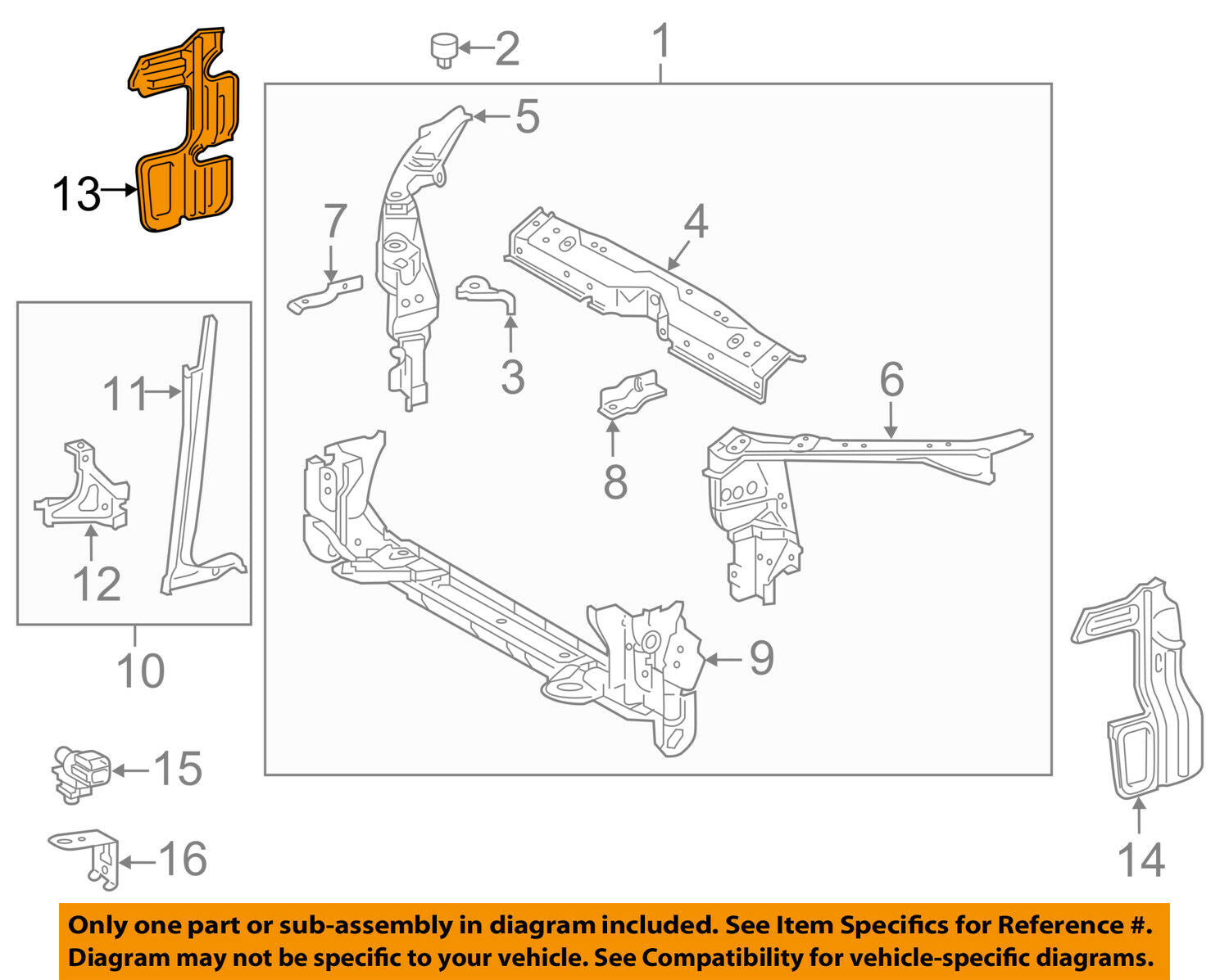 TOYOTA OEM 17-18 Corolla Radiator Core Support-Air Deflector Right 5329302250