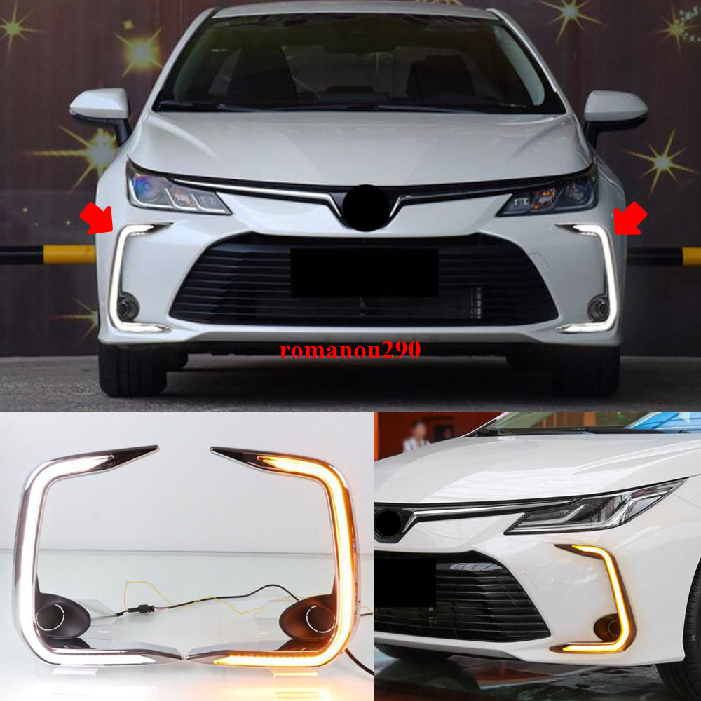 For Toyota Corolla Altis 2019-2020 LED DRL Daytime Running Lights/ Turn Signals