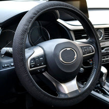 Summer Elastic Car Steering Wheel Cover Anti-slip Protector 38cm Black/Red/Gray
