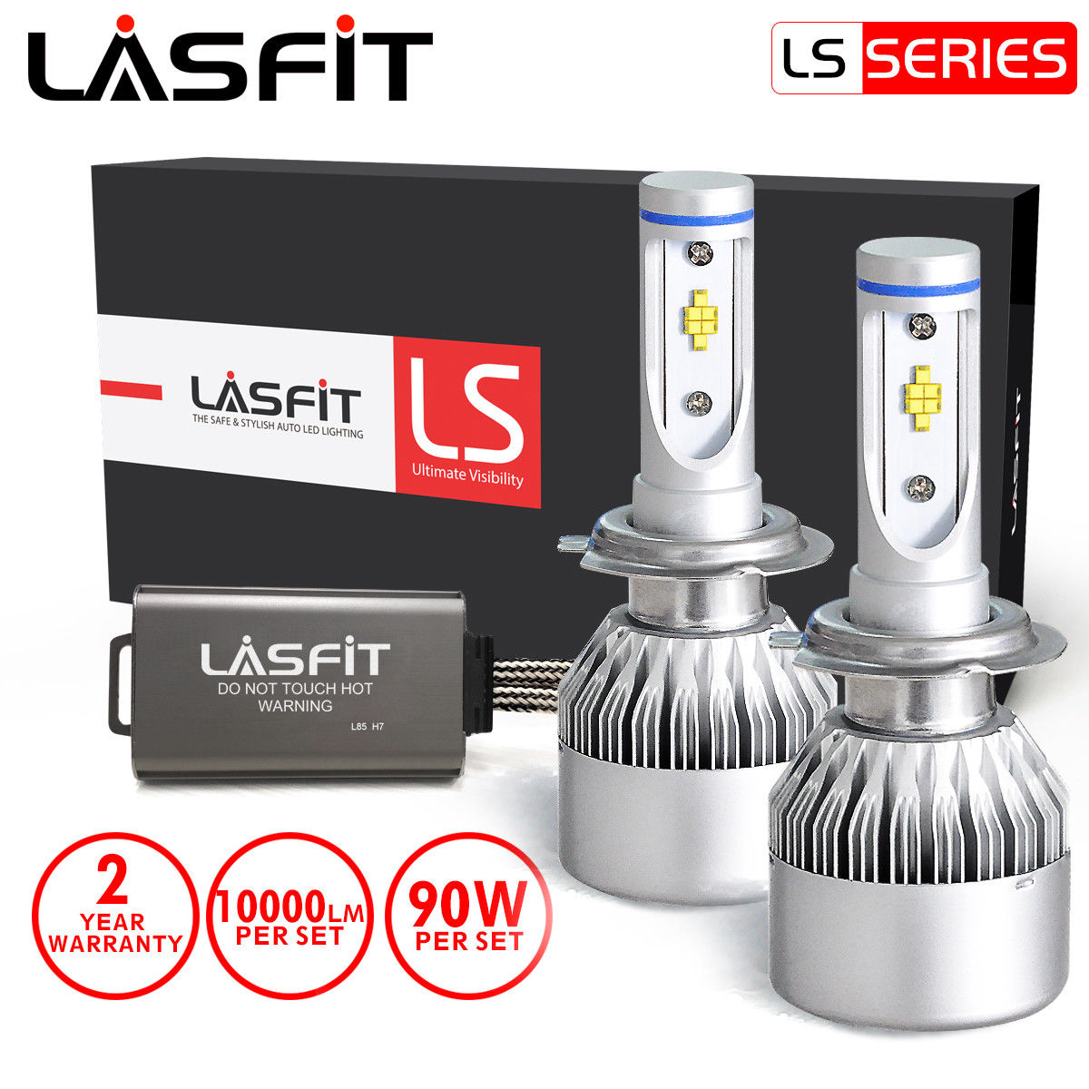 For Mercedes-Benz CLK550 B200 GL320 SL500 SL55 AMG H7 LED Headlight Bulbs Lamps