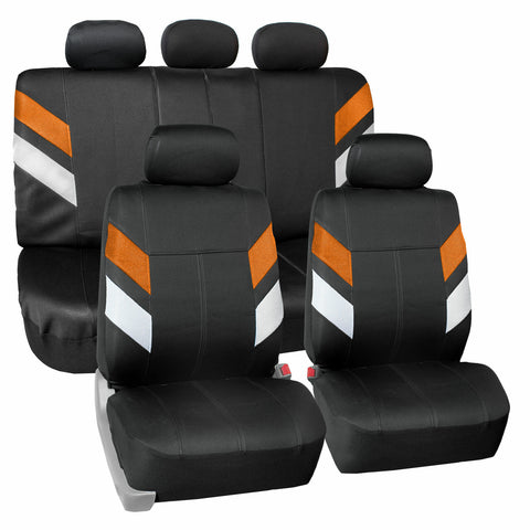 Auto Seat Covers Neoprene Waterproof for Auto Car SUV Van Full Set Orange