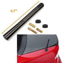 4.7" CARBON FIBER RADIO ANTENNA SHORT JDM BLACK SCREW IN for Toyota 2000-2020