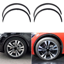 4x Car Black Carbon Fiber Wheel Eyebrow Arch Trim Fender Flares Protector Strip