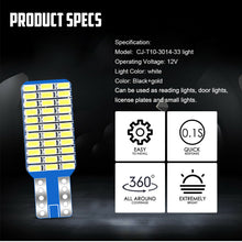 T10 LED License Plate Light Bulbs 6000K Super Bright White 168 2825 194 Canbus