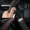 Car Steering Wheel Cover Carbon Fiber Leather Auto Non-slip Accessories 15