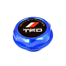 1PCS TRD Racing Blue Engine Oil Filler Cap Oil Tank Cover Aluminium For TOYOTA