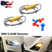 2Pcs 6ohm 50W LED Load Resistors Turn Signal Blinkers/Fog Lights Fix Hyper Flash
